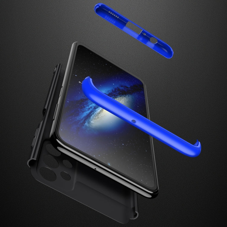For Samsung Galaxy A23 GKK Three Stage Splicing Full Coverage PC Phone Case(Black Blue) - Galaxy Phone Cases by GKK | Online Shopping South Africa | PMC TechLife | Buy Now Pay Later Mobicred