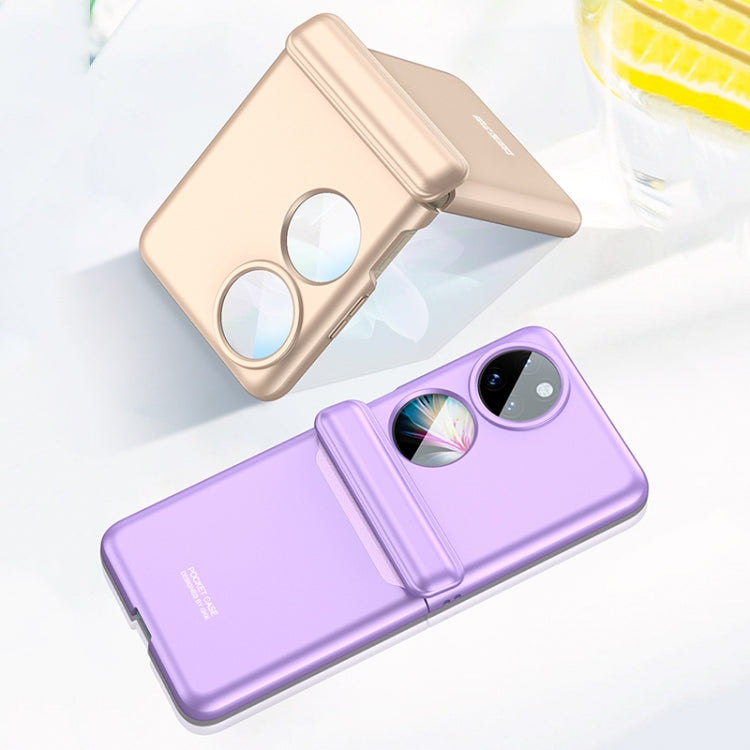 For Huawei P50 Pocket GKK Magnetic Hinge Full Coverage Phone Case(Champagne) - Huawei Cases by GKK | Online Shopping South Africa | PMC Jewellery | Buy Now Pay Later Mobicred