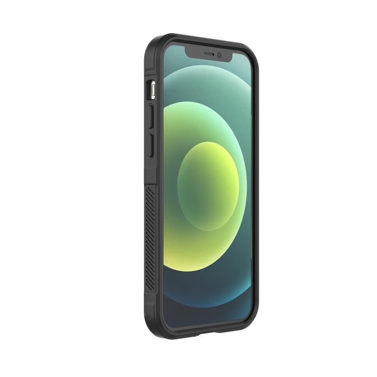 For iPhone 12 Magic Shield TPU + Flannel Phone Case(Grey) - iPhone 12 / 12 Pro Cases by PMC TechLife | Online Shopping South Africa | PMC TechLife | Buy Now Pay Later Mobicred