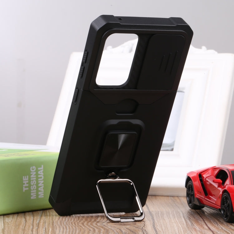 For Samsung Galaxy A33 5G Sliding Camera Cover Design PC + TPU Shockproof Phone Case(Black) - free shipping - PMC TechLife - Order now!