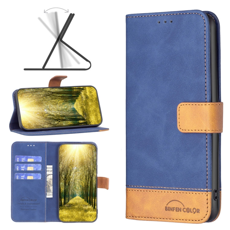 For Samsung Galaxy A53 BF11 Color Matching Skin Feel Leather Phone Case(Blue) - free shipping - PMC TechLife - Order now!