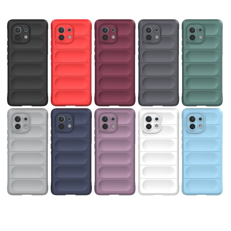 For Xiaomi Mi 11 Magic Shield TPU + Flannel Phone Case(Black) - Xiaomi Cases by PMC TechLife | Online Shopping South Africa | PMC TechLife | Buy Now Pay Later Mobicred