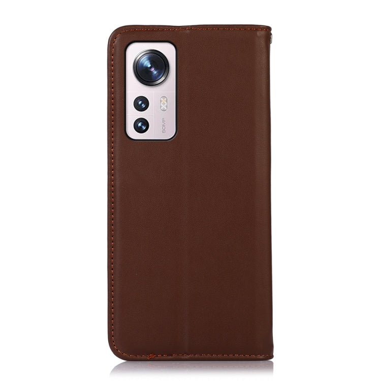 For Xiaomi 12 Lite KHAZNEH Nappa Top Layer Cowhide Leather Phone Case(Brown) - Xiaomi Cases by PMC TechLife | Online Shopping South Africa | PMC TechLife
