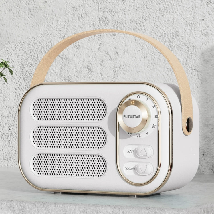 DW13 Portable HIFI Mini Retro Wireless Bluetooth Speaker(White) - Mini Speaker by PMC TechLife | Online Shopping South Africa | PMC TechLife