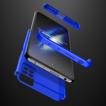 For Xiaomi Redmi Note 11 Pro 4G / 5G Global GKK Three Stage Splicing Full Coverage PC Case(Blue) - Redmi Note 11 Pro Case by GKK | Online Shopping South Africa | PMC Jewellery