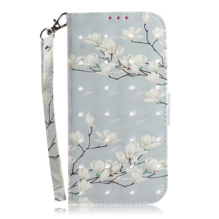 For Xiaomi 12 / 12X 3D Colored Horizontal Flip Leather Phone Case(Magnolia) - 12 Cases by PMC Jewellery | Online Shopping South Africa | PMC Jewellery