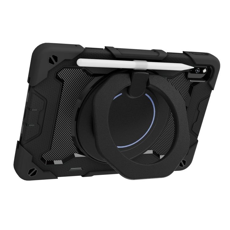 For Honor V6/Tablet V7 Armor Contrast Color Silicone + PC Tablet Case(Black) - Honor by PMC TechLife | Online Shopping South Africa | PMC TechLife | Buy Now Pay Later Mobicred