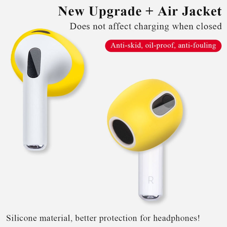 Ear Cap Silicone Protective Case for AirPods 3(Yellow) - Anti-dust & Ear Caps by PMC Jewellery | Online Shopping South Africa | PMC Jewellery