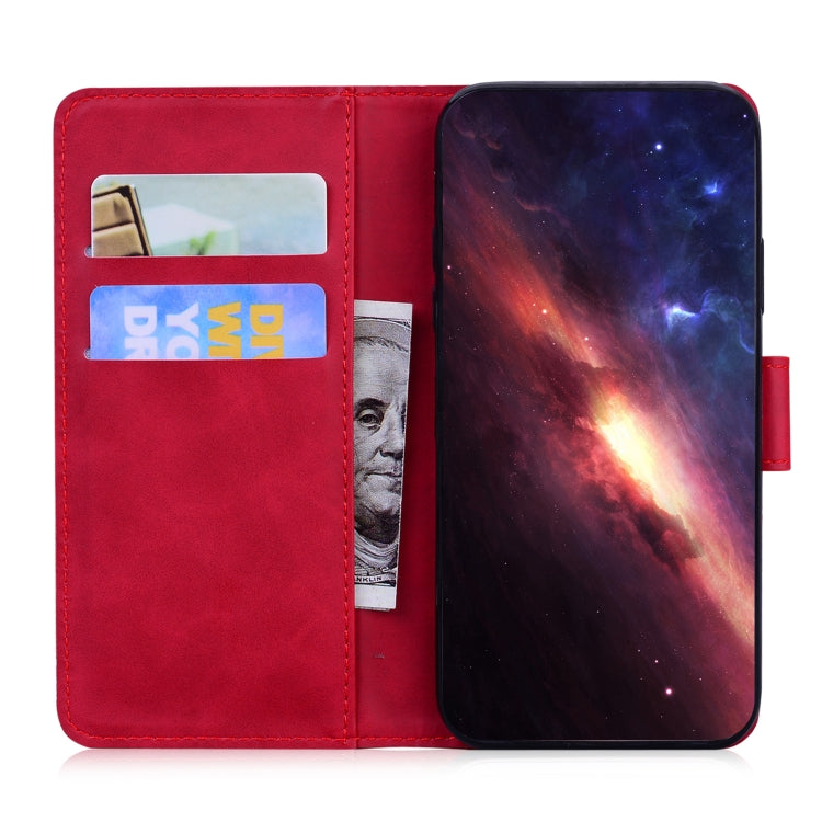 For Honor X8 Skin Feel Pure Color Flip Leather Phone Case(Red) - Honor Cases by PMC TechLife | Online Shopping South Africa | PMC TechLife | Buy Now Pay Later Mobicred