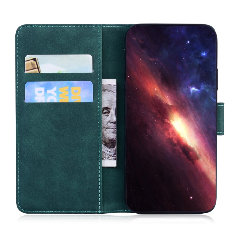 For Honor X8 Skin Feel Pure Color Flip Leather Phone Case(Green) - Honor Cases by PMC TechLife | Online Shopping South Africa | PMC TechLife | Buy Now Pay Later Mobicred