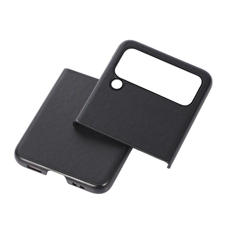 For Samsung Galaxy Z Flip4 Arashi Texture PU Phone Case(Black) - Galaxy Z Flip4 5G Cases by PMC TechLife | Online Shopping South Africa | PMC TechLife | Buy Now Pay Later Mobicred