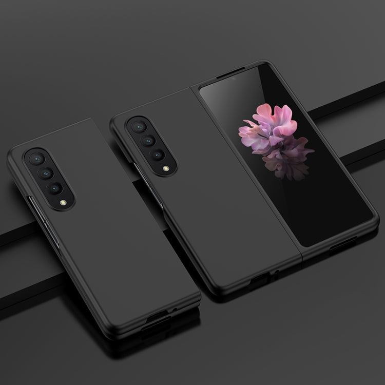 For Samsung Galaxy Z Fold4 Big Hole Fuel Injection PC Skin Feel Phone Case(Black) - Galaxy Z Fold4 5G Cases by PMC TechLife | Online Shopping South Africa | PMC TechLife | Buy Now Pay Later Mobicred