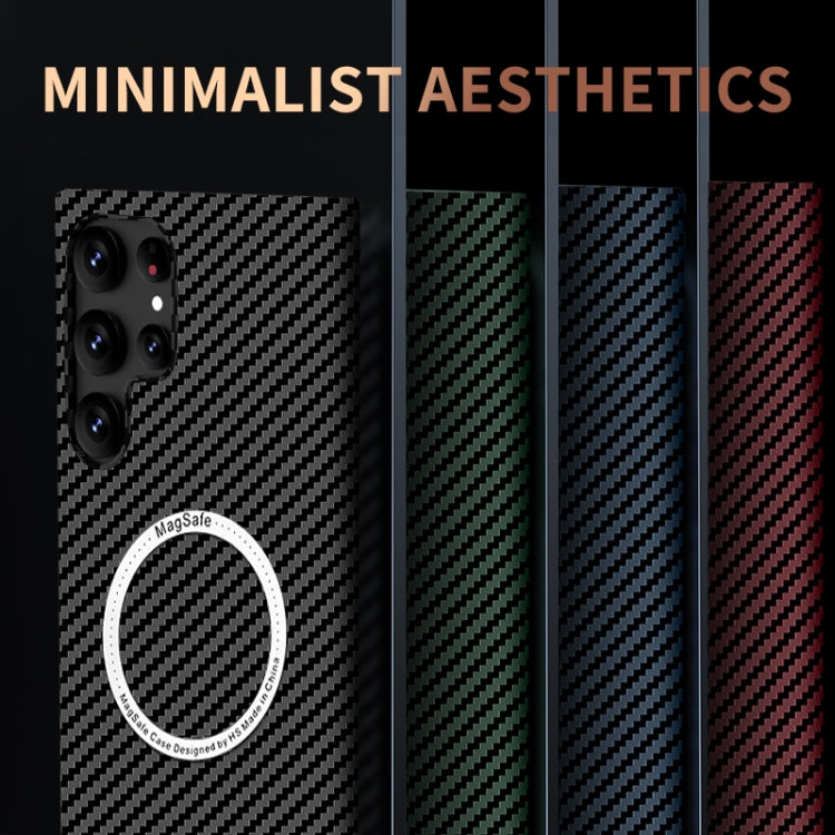 For Samsung Galaxy S21 Plus 5G Carbon Fiber Texture MagSafe Magnetic Phone Case(Black) - free shipping - PMC TechLife - Order now!
