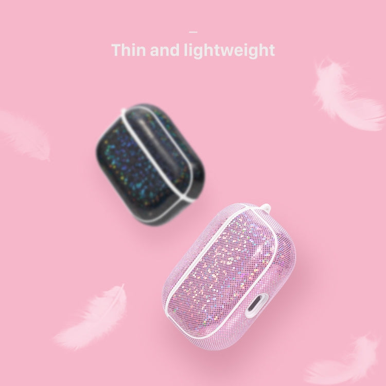 NIILLKIN Anti-fall PU + TPU Shining Protection Glitter Case for AirPods Pro(White) - For AirPods Pro by NILLKIN | Online Shopping South Africa | PMC Jewellery