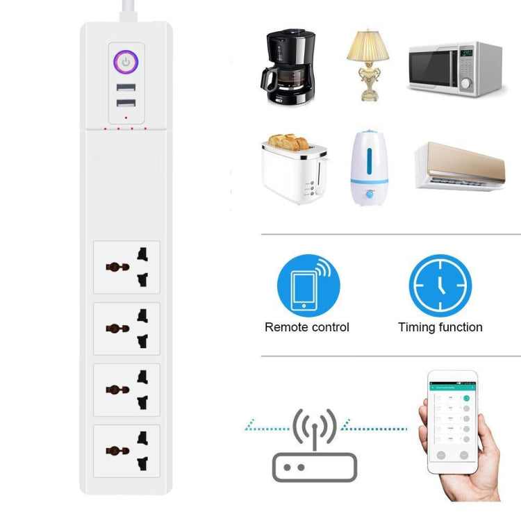 ZigBee 10A SM-SO306-M 4 Holes + 2 USB Multi-purpose Smart Power Strip(AU Plug) - Smart Socket by PMC Jewellery | Online Shopping South Africa | PMC Jewellery