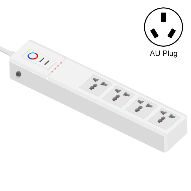 WiFi 10A SM-SO306-M 4 Holes + 2 USB Multi-purpose Smart Power Strip(AU Plug) - Smart Socket by PMC Jewellery | Online Shopping South Africa | PMC Jewellery