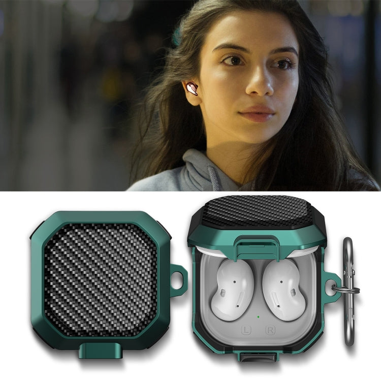 For Samsung Galaxy Buds Live/Buds Pro/Buds 2/2 Pro Anti-fall Earphones Case with Switch(Black Yellow) - Samsung Earphone Case by PMC TechLife | Online Shopping South Africa | PMC TechLife