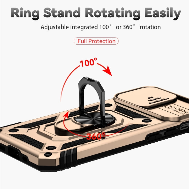 For iPhone 14 Pro Max Sliding Camshield Holder Phone Case (Gold) - free shipping - PMC TechLife - Order now!