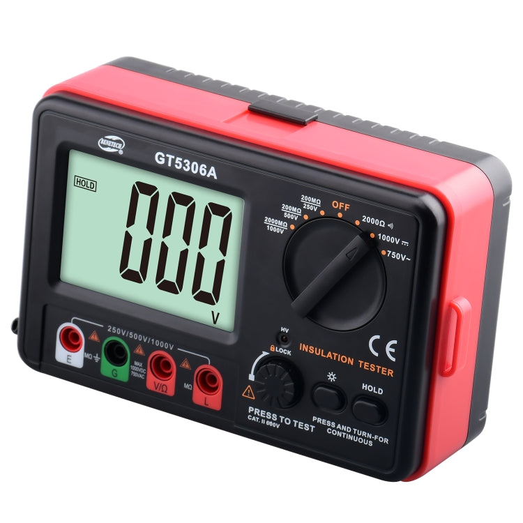 BENETECH GT5306A Insulation Resistance Tester, Battery Not Included - free shipping - PMC TechLife - Order now!