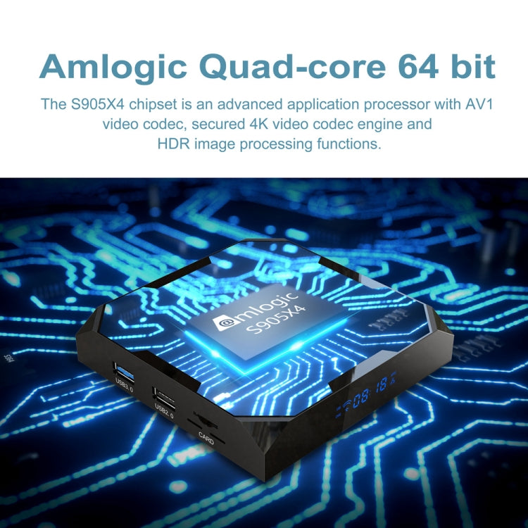 X96 Max+ Ultra 4GB+32GB Amlogic S905X4 8K Smart TV BOX Android 11.0 Media Player, Plug Type:EU Plug - Others by PMC TechLife | Online Shopping South Africa | PMC TechLife