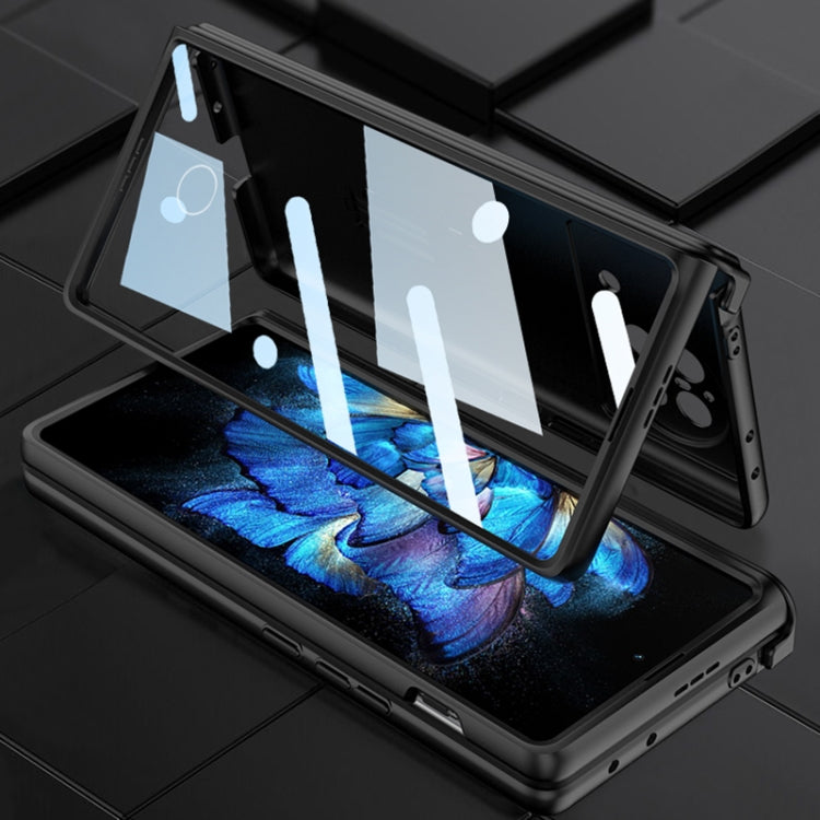 For vivo X Fold GKK Magnetic Hinge Flip Phone Case with Holder(Black) - free shipping - PMC TechLife - Order now!