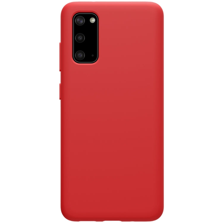 For Galaxy S20 / Galaxy S20 5G NILLKIN Feeling Series Liquid Silicone Anti-fall Mobile Phone Protective Case(Red) - Galaxy Phone Cases by NILLKIN | Online Shopping South Africa | PMC Jewellery | Buy Now Pay Later Mobicred