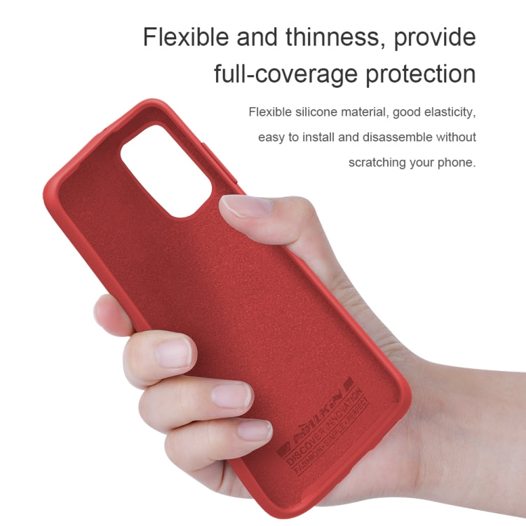 For Galaxy S20 / Galaxy S20 5G NILLKIN Feeling Series Liquid Silicone Anti-fall Mobile Phone Protective Case(Red) - Galaxy Phone Cases by NILLKIN | Online Shopping South Africa | PMC Jewellery | Buy Now Pay Later Mobicred