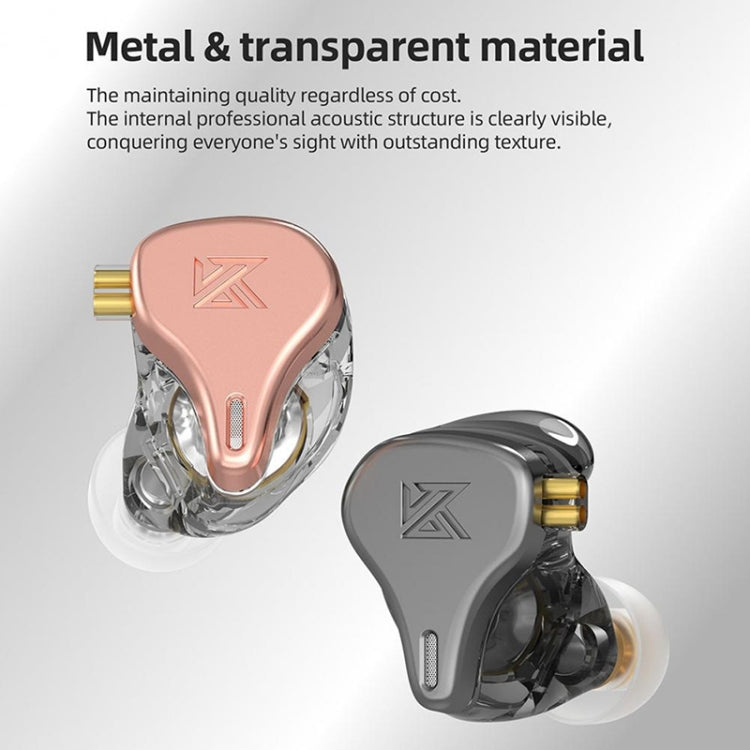 KZ-DQ6S 1.2m Three-Unit Dynamic Subwoofer In-Ear Headphones, Style:With Microphone(Black) - free shipping - PMC TechLife - Order now!