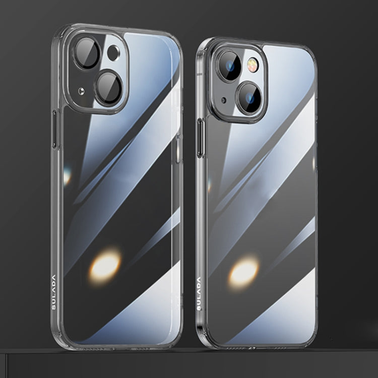 For iPhone 13 SULADA Crytal Steel Series Diamond Glass + TPU Phone Case(Black) - iPhone 13 Cases by SULADA | Online Shopping South Africa | PMC TechLife | Buy Now Pay Later Mobicred