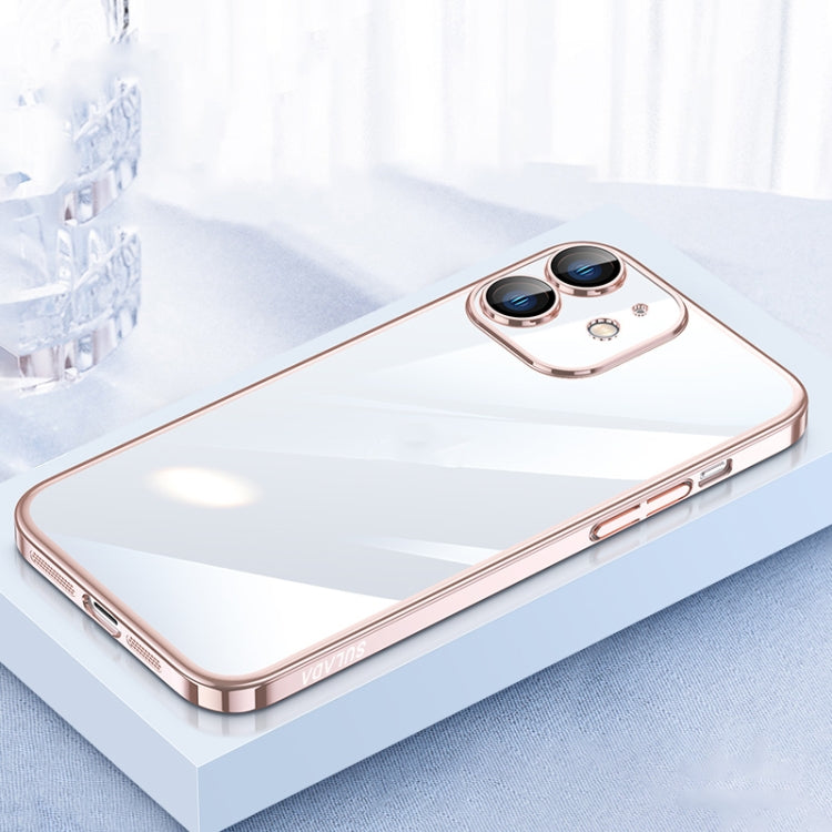 For iPhone 12 SULADA JINGJIA Series Lens Protector PC Phone Case(Pink) - iPhone 12 / 12 Pro Cases by SULADA | Online Shopping South Africa | PMC TechLife