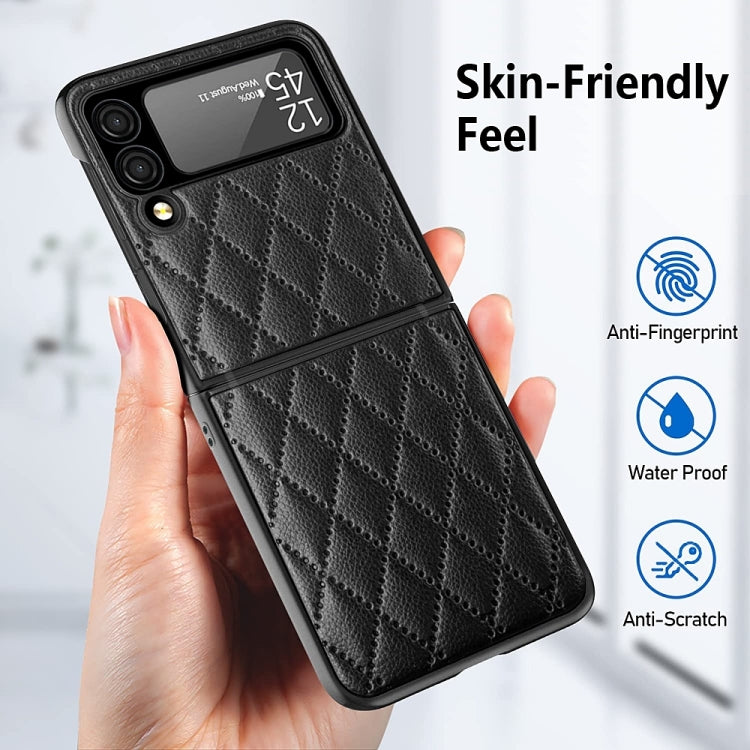 For Samsung Galaxy Z Flip4 Diamond Lattice Hinge Phone Case(Purple) - free shipping - PMC TechLife - Order now!