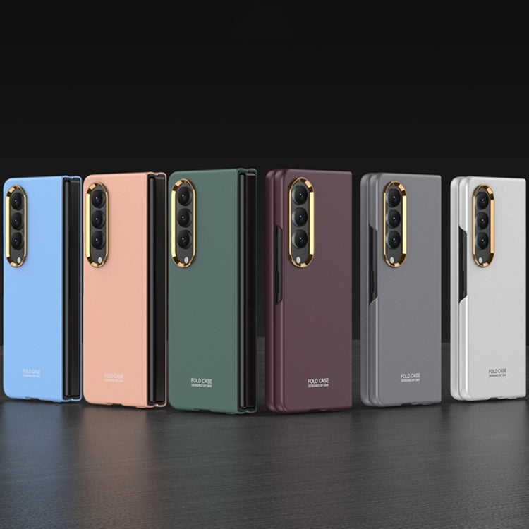 For Samsung Galaxy Z Fold4 GKK Ultra-thin Electroplating Lens Frame Phone Case(Grey) - Galaxy Z Fold4 5G Cases by GKK | Online Shopping South Africa | PMC TechLife | Buy Now Pay Later Mobicred