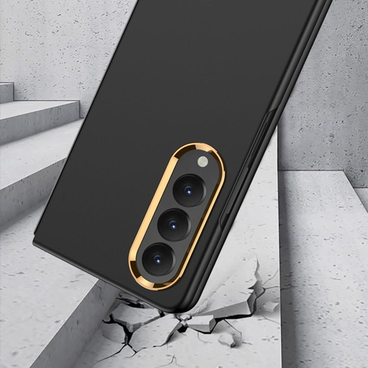 For Samsung Galaxy Z Fold4 GKK Ultra-thin Electroplating Lens Frame Phone Case(Grey) - Galaxy Z Fold4 5G Cases by GKK | Online Shopping South Africa | PMC TechLife | Buy Now Pay Later Mobicred