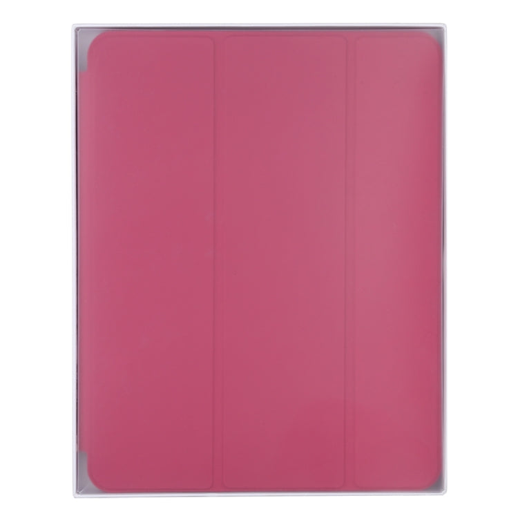 For iPad Pro 11 2022 / 2021 / 2020 3-fold Horizontal Flip Smart Leather Tablet Case with Sleep / Wake-up Function & Holder(Rose Red) - iPad Pro 11 (2022/2021) Cases by PMC TechLife | Online Shopping South Africa | PMC TechLife