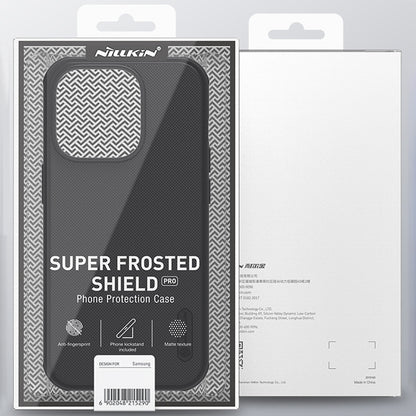 For iPhone 14 NILLKIN Frosted Shield Pro PC + TPU Phone Case (Black) - iPhone 14 Cases by NILLKIN | Online Shopping South Africa | PMC Jewellery