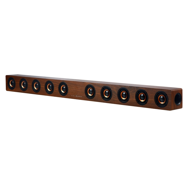D90 Home Theater Audio Echo Wall Soundbar Subwoofer Bluetooth Audio(Brown) - Desktop Speaker by PMC TechLife | Online Shopping South Africa | PMC TechLife