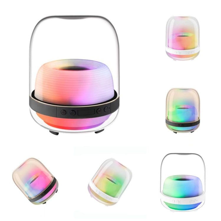 L20 15W Transparent Luminous 6D Stereo Wireless Bluetooth Speaker(Black) - Desktop Speaker by PMC TechLife | Online Shopping South Africa | PMC TechLife