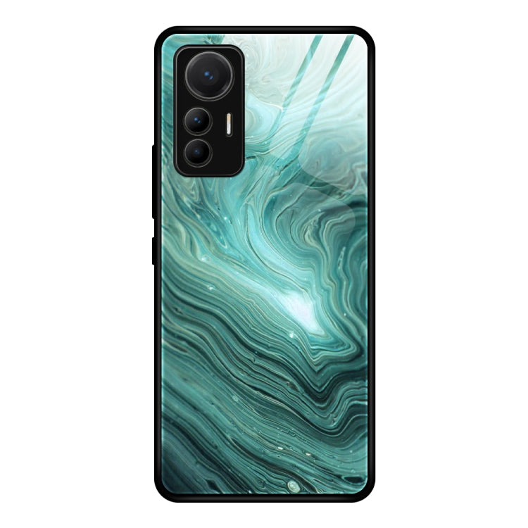 For Xiaomi 12 Lite Marble Pattern Glass Protective Case(Water Waves) - free shipping - PMC TechLife - Order now!