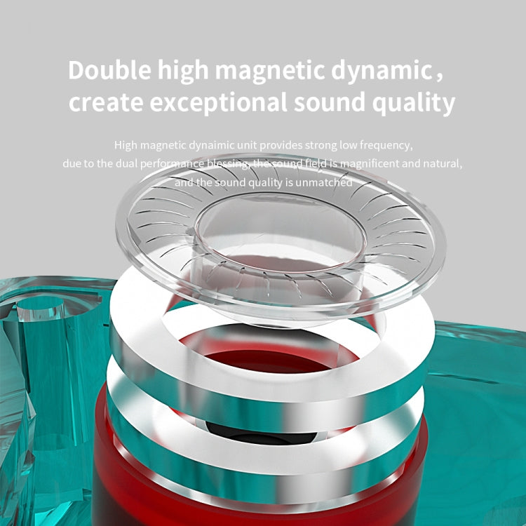 CVJ Demon Double Dynamic Coil HiFi Music Wired Earphone No Mic(Gold) - free shipping - PMC TechLife - Order now!