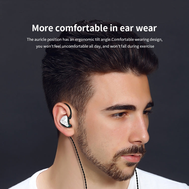 CVJ Demon Double Dynamic Coil HiFi Music Wired Earphone No Mic(Gold) - free shipping - PMC TechLife - Order now!