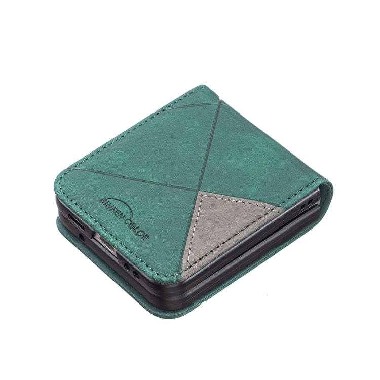 For Samsung Galaxy Z Flip4 Rhombus Texture Leather Phone Case(Green) - free shipping - PMC TechLife - Order now!