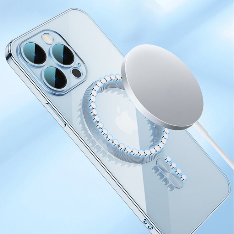 For iPhone 13 Pro Max Whorl Electroplated MagSafe Magnetic Phone Case (Green) - iPhone 13 Pro Max Cases by PMC TechLife | Online Shopping South Africa | PMC TechLife