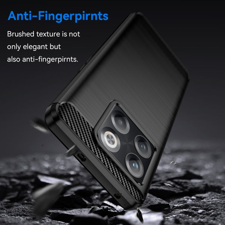 For OnePlus 10T Brushed Texture Carbon Fiber TPU Phone Case (Black) - free shipping - PMC TechLife - Order now!