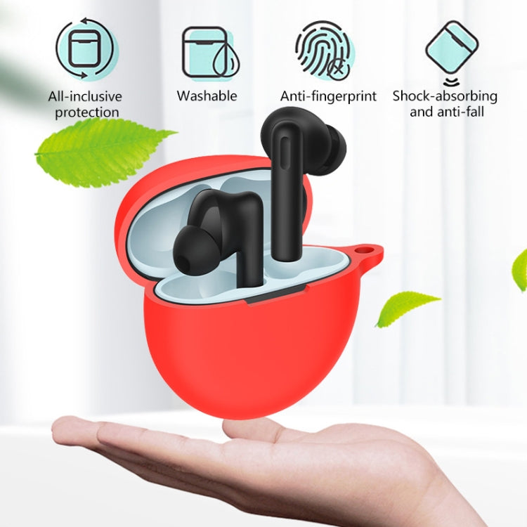 For OPPO Enco Air 2i Wireless Earphone Silicone Protective Case(Red) - Other Earphone Case by PMC TechLife | Online Shopping South Africa | PMC TechLife