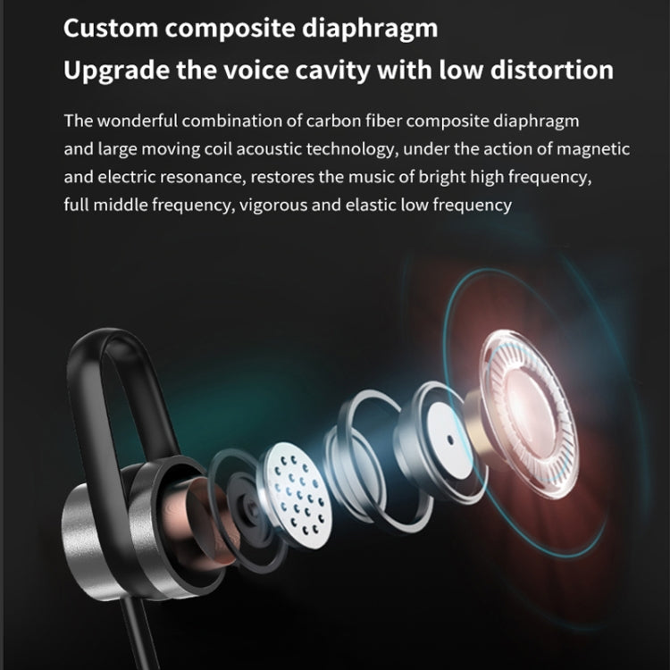 k18 Wireless Bluetooth Neck-mounted Magnetic Noise Cancelling Earphone with Digital Display Function(Blue) - Neck-mounted Earphone by PMC TechLife | Online Shopping South Africa | PMC TechLife