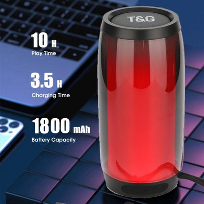 T&G TG335 1800mAh Portable Color LED Wireless Bluetooth Speaker(Black) - Desktop Speaker by T&G | Online Shopping South Africa | PMC Jewellery | Buy Now Pay Later Mobicred