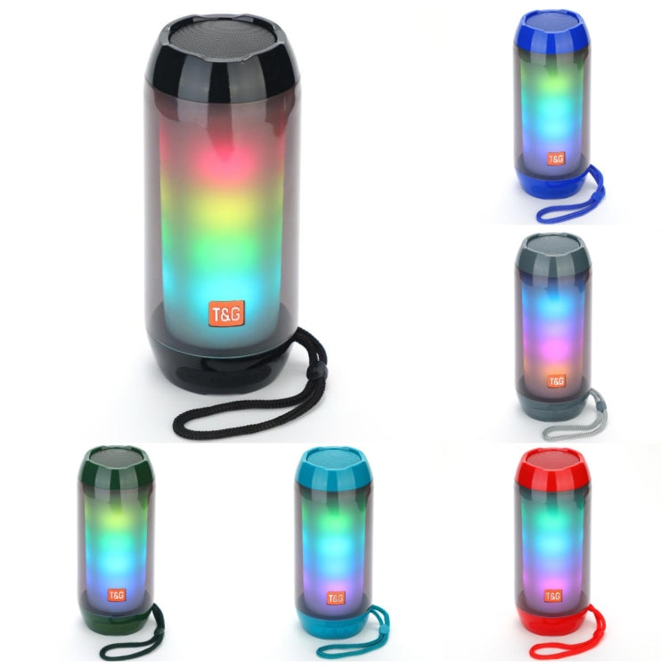 T&G TG643 Portable LED Light Waterproof Subwoofer Wireless Bluetooth Speaker(Grey) - Waterproof Speaker by T&G | Online Shopping South Africa | PMC Jewellery