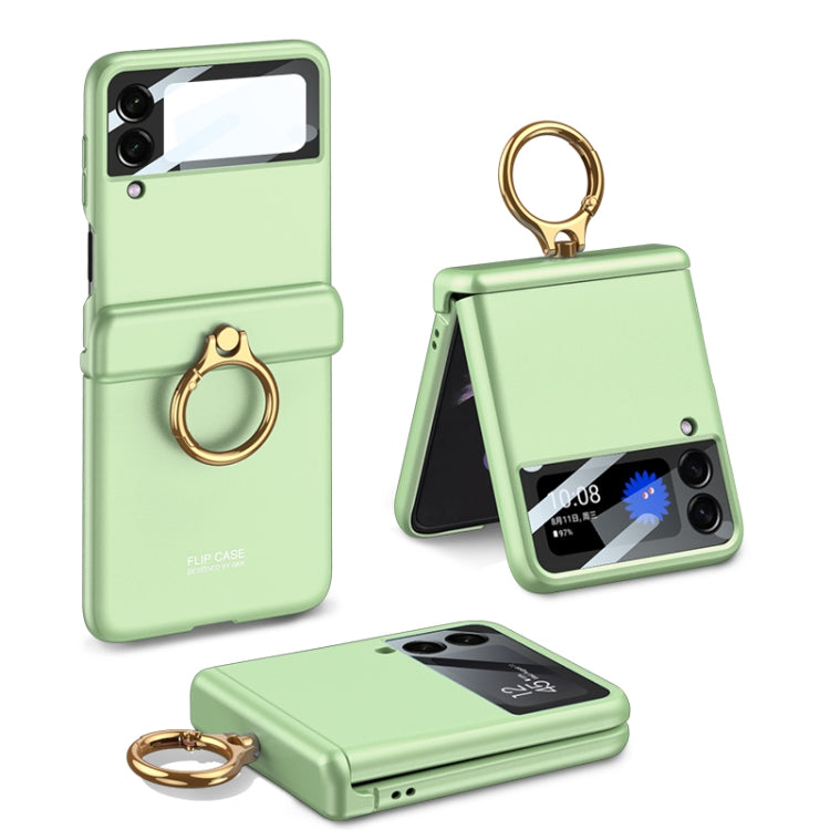 For Samsung Galaxy Z Flip4 GKK Magnetic Hinged Flip Case with Ring Holder(Matcha Green) - Galaxy Z Flip4 5G Cases by GKK | Online Shopping South Africa | PMC Jewellery