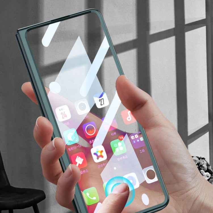 For Samsung Galaxy Z Fold4 GKK Integrated Electroplating + Glass Full Coverage Phone Case(Silver) - free shipping - PMC TechLife - Order now!