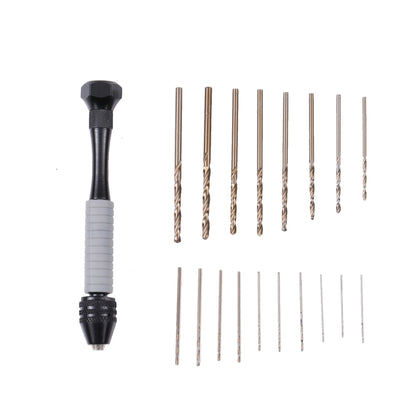 Precision Pin Vise Mini Twist Drill Bits Hand Drill Set, Model:8009 - Drill & Drill Bits by PMC Jewellery | Online Shopping South Africa | PMC Jewellery